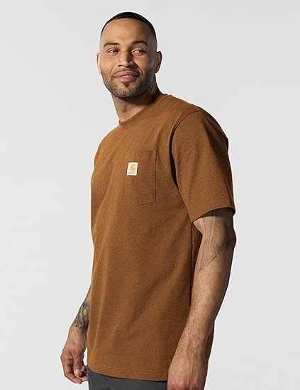 Carhartt mens Loose Fit Heavyweight Short-sleeve Pocket T-shirt New with Tags!