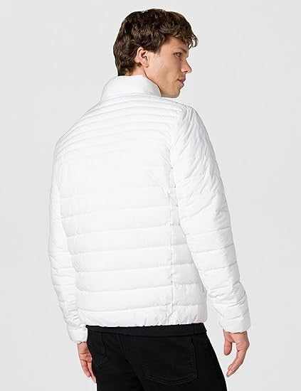 Calvin Klein Men's Classic Full Zip Down Puffer Coat White Size XL New With Tags