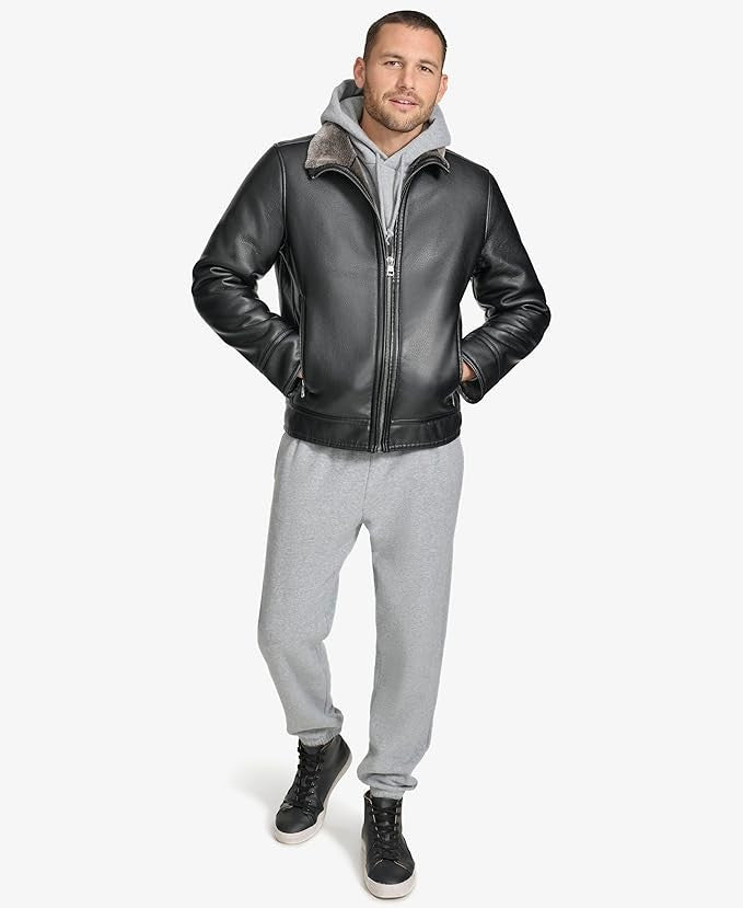 Calvin Klein Men's Essential Faux Fur Lining Jacket Size XL New With Tags