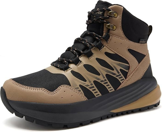 OrthComfoot Men's Orthopedic Wide Waterproof Hiking Boots Work Size 9W