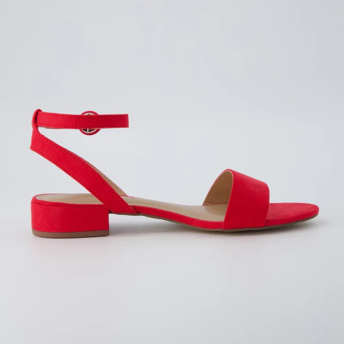 CUSHIONAIRE Nila Slim Dress Sandal Red Size 7.5M Brand New!