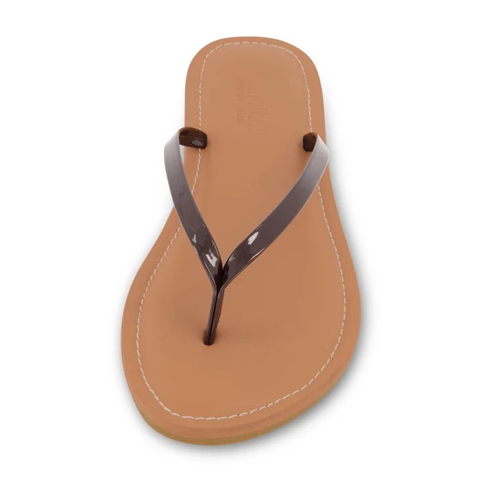 CUSHIONAIRE Cora Thong Sandal Brown Size 7.5M Brand New!