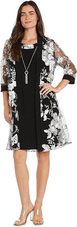 R&M Women's 2-Piece Sheath Dress & Duster Jacket Set New with Tags!