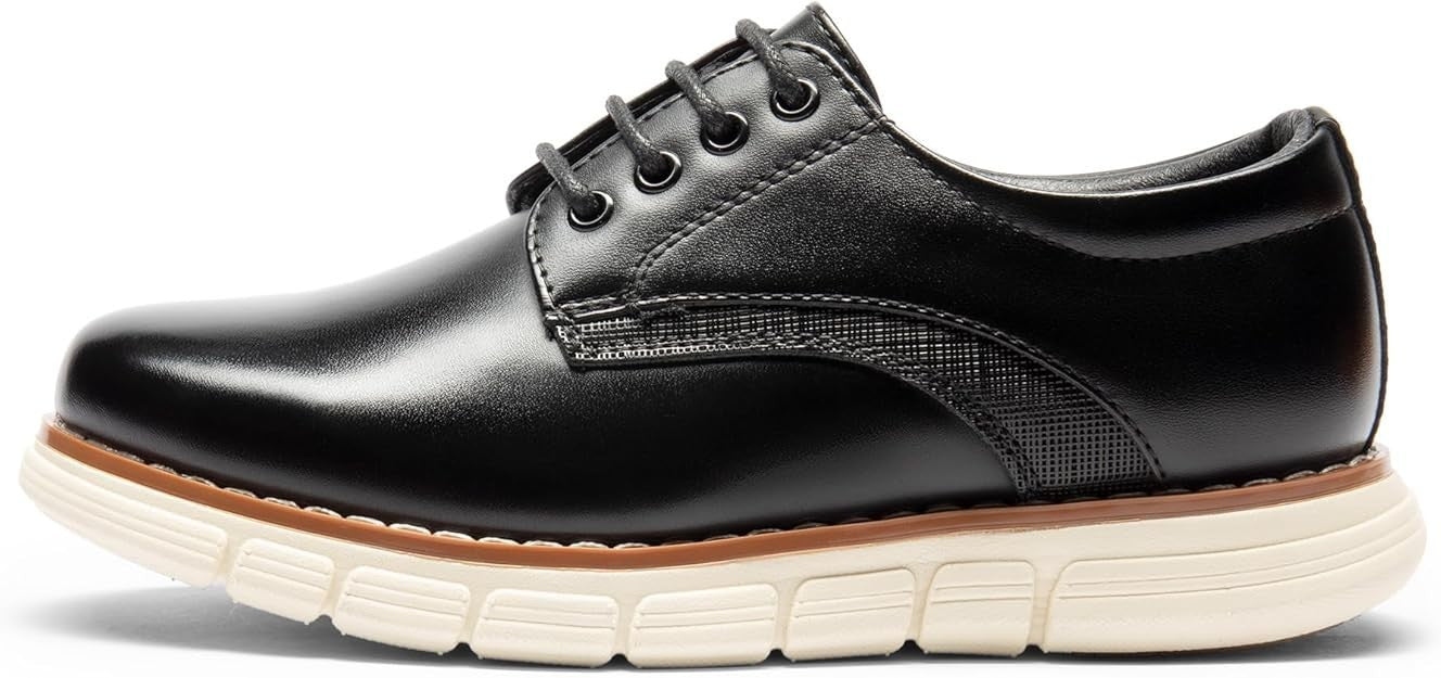 Bruno Marc Boy's Casual Oxford Formal Shoes Size 2 Little Kid Brand New!