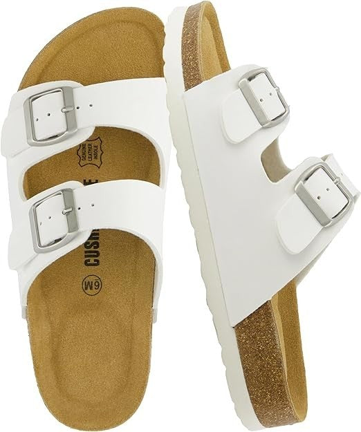 Cushionaire Lane Cork Footbed Sandals for Women Size 9M