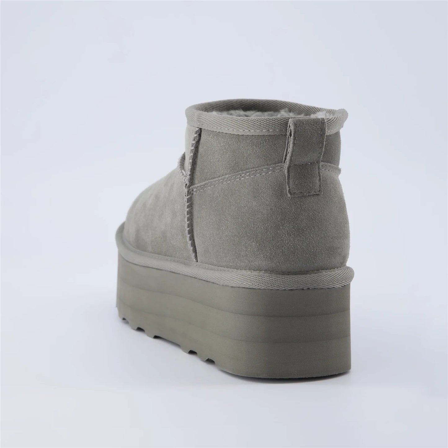 Cushionaire Hip 2 Genuine Suede Ankle Boots for Women Gray Size 11M Brand New!!