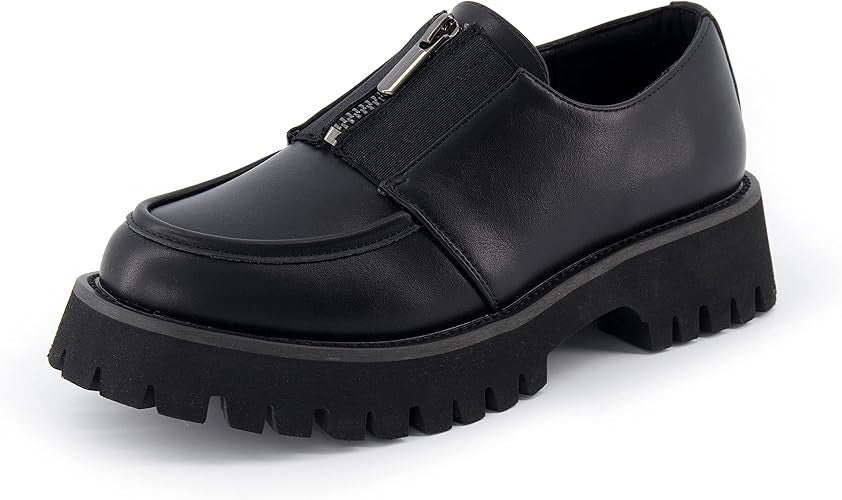 CUSHIONAIRE Women's Dario Zipper Slip on Loafer +Memory Foam Size 8.5 Brand New!