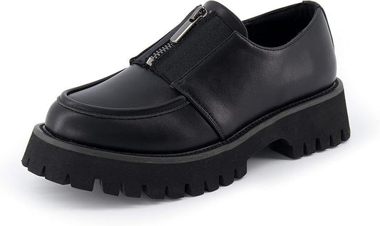 CUSHIONAIRE Women's Dario Zipper Slip on Loafer +Memory Foam Size 8.5 Brand New!