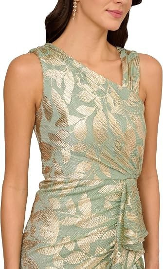 Adrianna Papell Women's Foil Asymmetric 16 New with Tags!