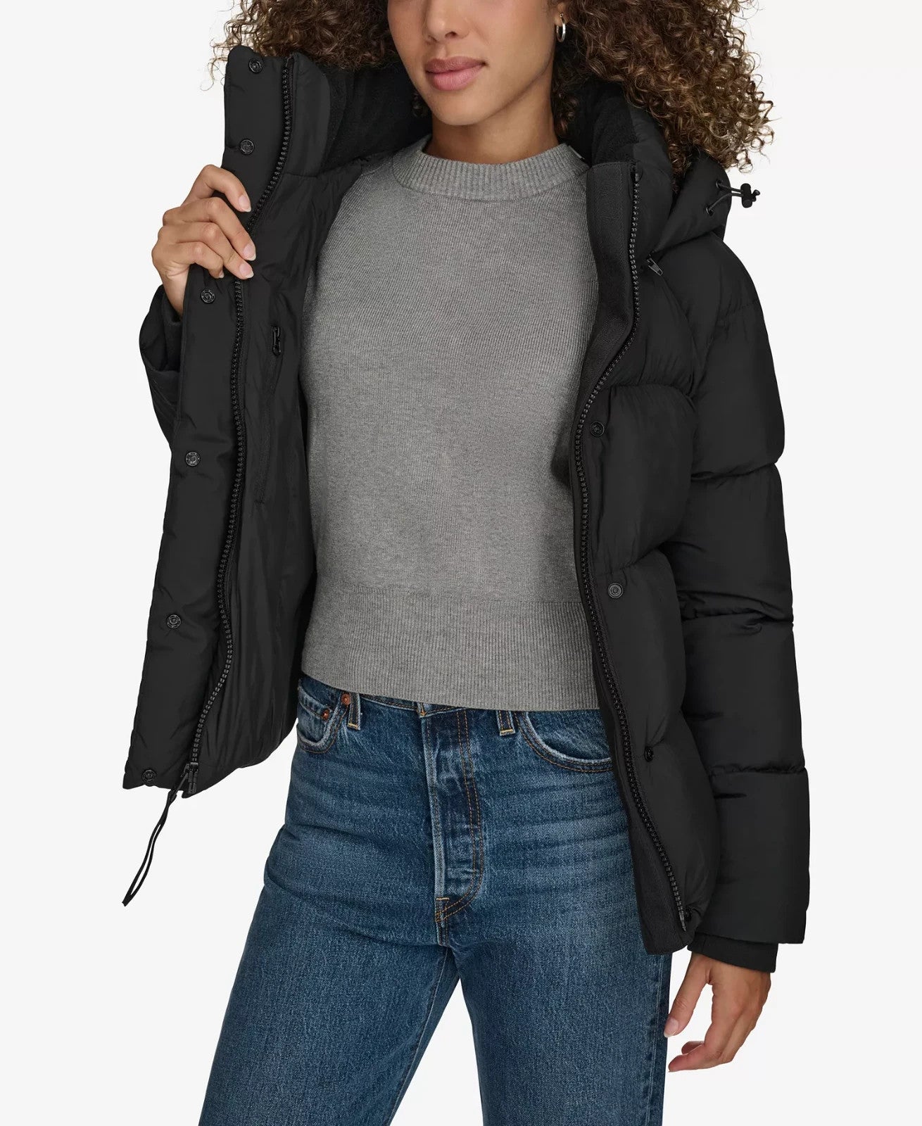 Levi's Women's Quilted Selma Hooded Puffer Jacket Size XS Brand New!