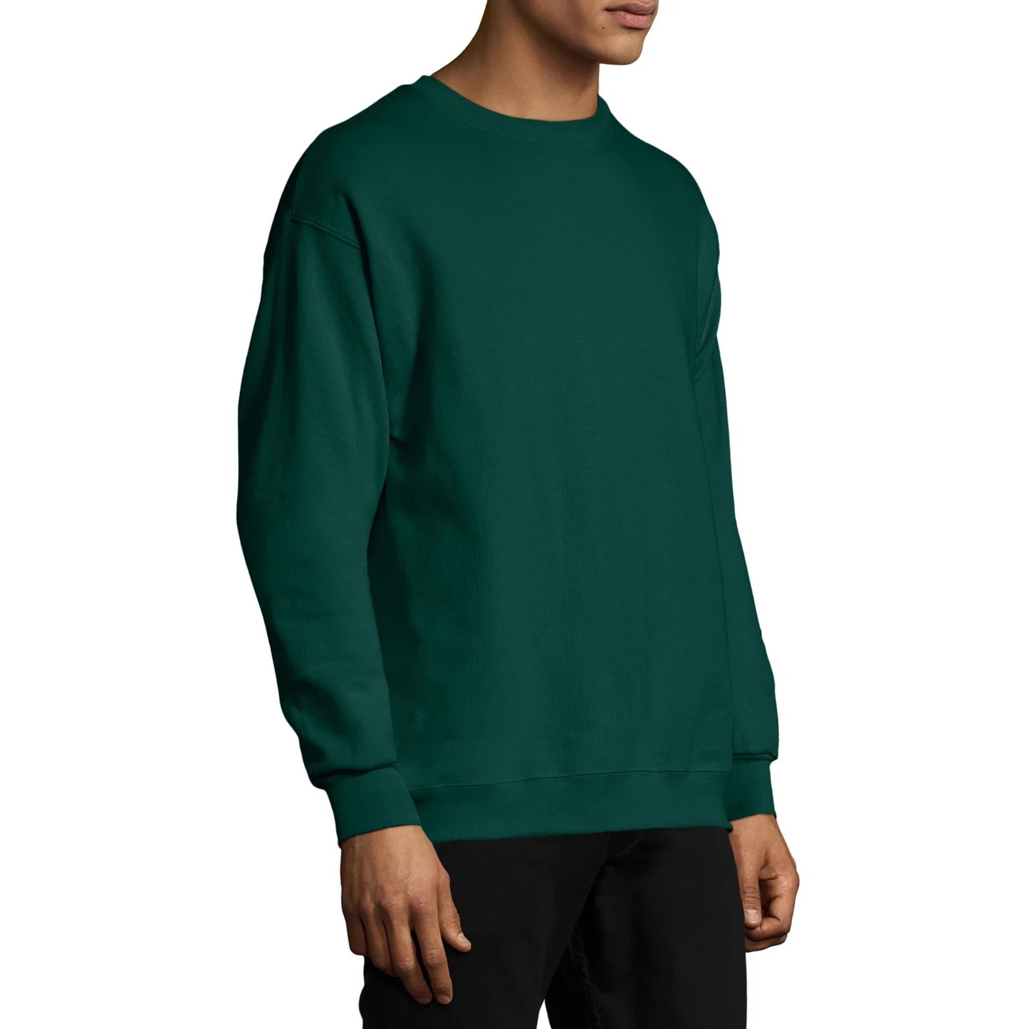 Hanes mens Ecosmart Sweatshirt Deep Forest Size Large New With Tags!