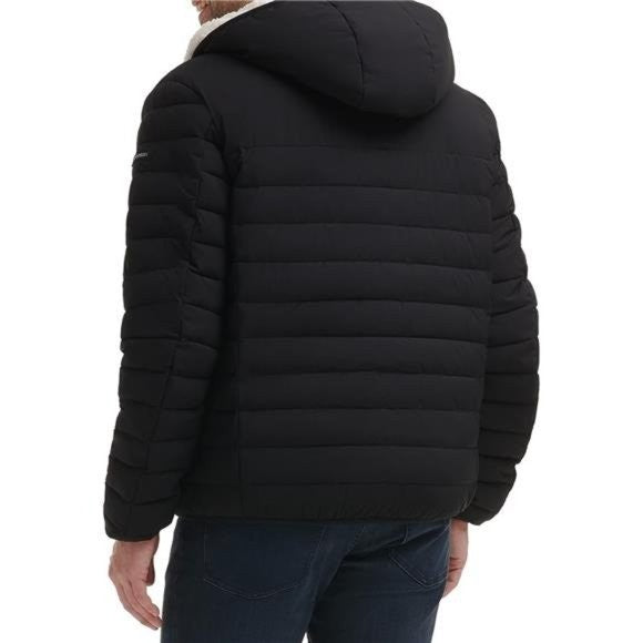 Calvin Klein Men's Sherpa Lined Hooded Puffer Jacket Large Brand New With Tags!
