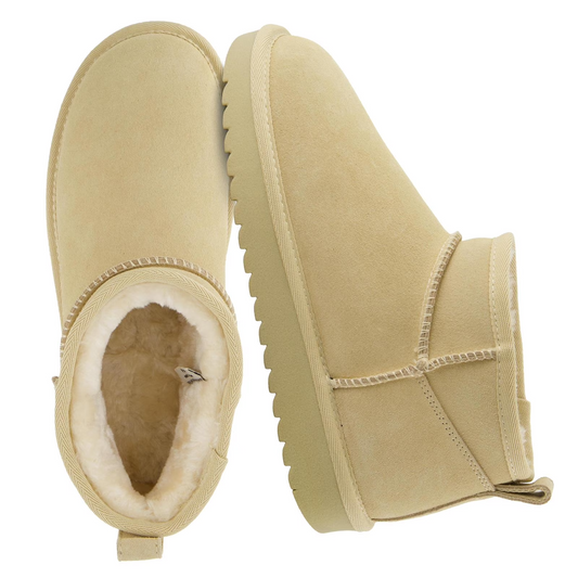 Cushionaire Hip 2 Genuine Suede Ankle Boots for Women Sand Size 11M Brand New!!