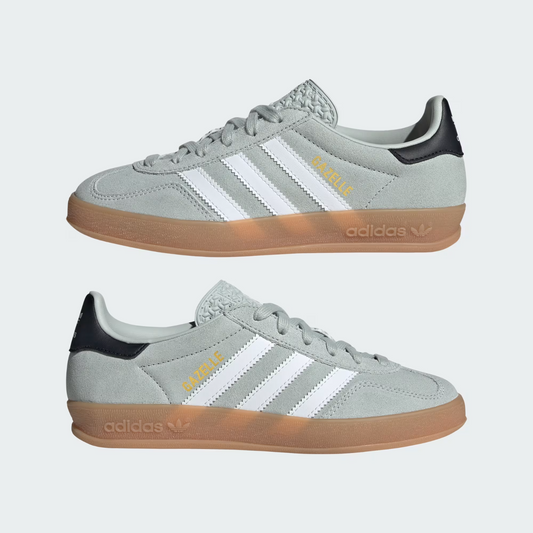 adidas Big Kids Gazelle Indoor Sneakers Silver Size 6 Brand New!