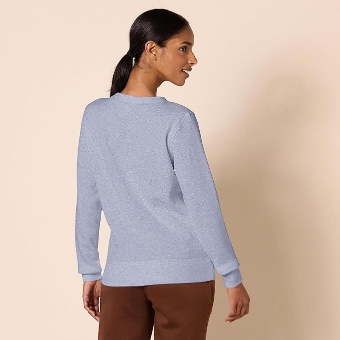 Amazon Essentials Women's Fleece Crewneck Sweatshirt Indigo Blue Size XL NWT
