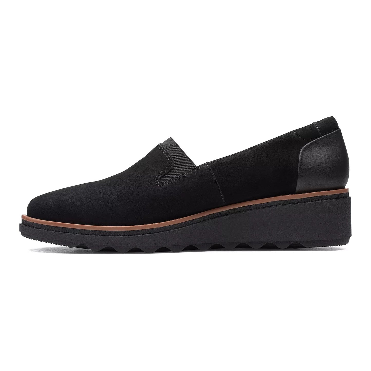 Clarks Sharon Dolly Women's Suede Loafers BLACK SUEDE Size 9.5M Brand New!
