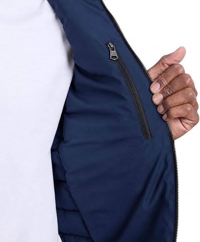 Calvin Klein Men's Full Zip Down Puffer Coat Navy Size Large New with Tags!
