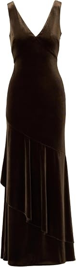 Adrianna Papell Women's Velvet Flounce Hem Gown 12 New with Tags!