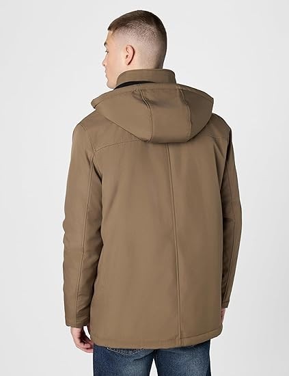 Calvin Klein Men’s Hooded Soft Shell Jacket with Bib Size 2XL Brand New With Tag