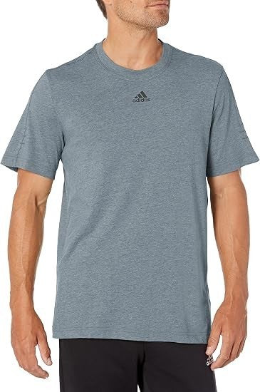 adidas Men's Mélange T-Shirt, Blue Grey Melange, Small New with Tags!