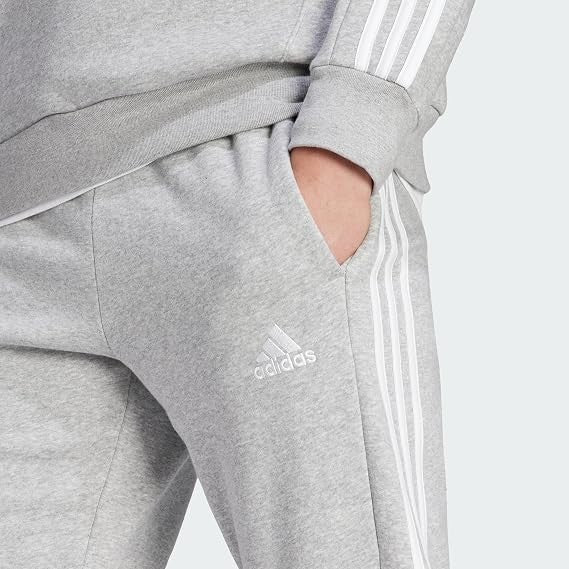 Adidas Men's Essentials Fleece 3-Stripes Tapered Cuff Pants, X-Large