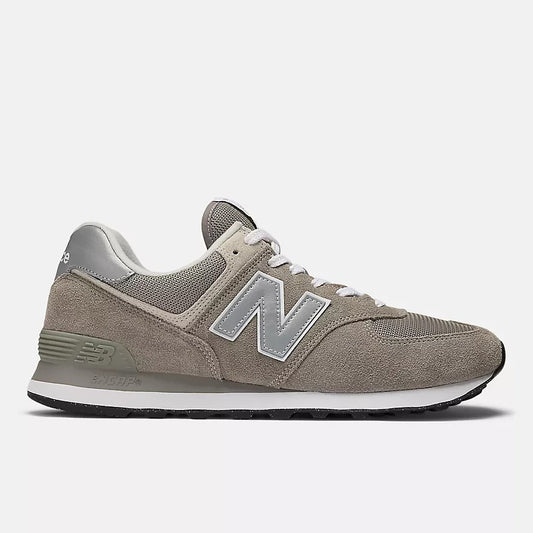 New Balance Men's 574 Core Sneaker Grey/ White 5 Brand New!