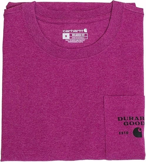 Carhartt Men's Relaxed Fit Heavyweight Short-Sleeve Pocket Logo New with Tags!
