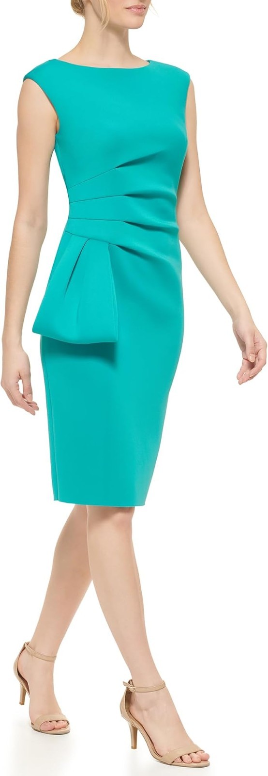 Eliza J Women's Formal Event Boat Neck Scuba Dress