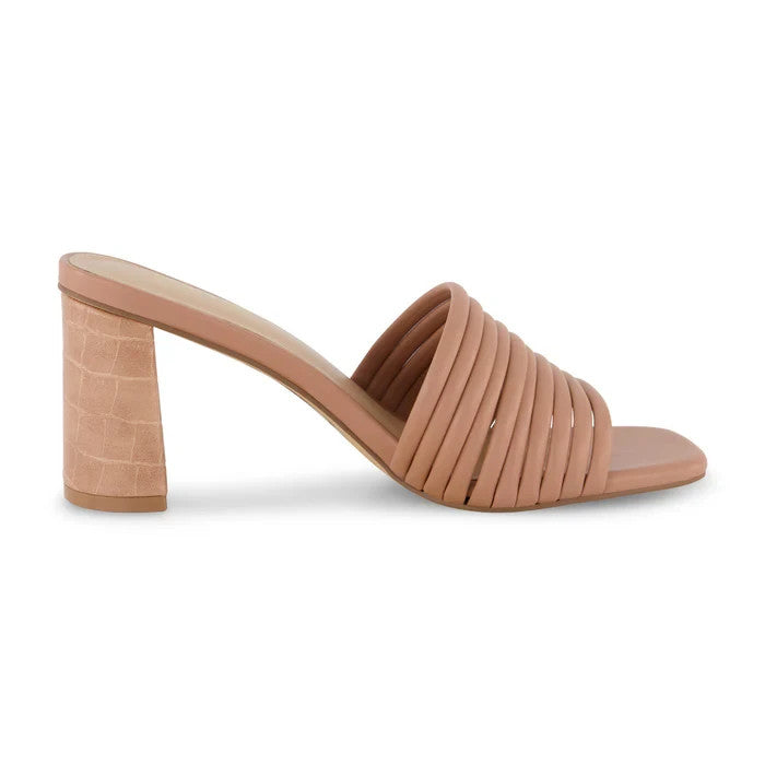 CUSHIONAIRE Women's Irma One Band Dress Heel Tan Size 9M Brand New!