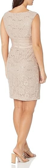Jessica Howard Women's Mini Lace Sheath Boat Neck Dress New with Tags!
