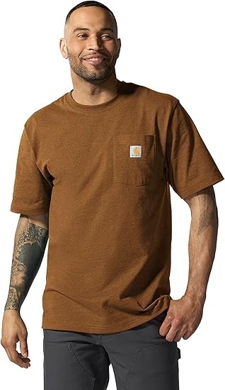Carhartt mens Loose Fit Heavyweight Short-sleeve Pocket T-shirt New with Tags!