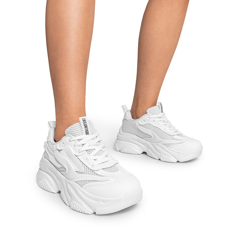DREAM PAIRS Women's Jaxon Platform Lace Up Fashion Sneakers Size 8 Brand New!