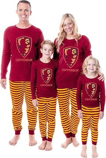 Harry Potter Family Girls All Hogwarts Houses Wizarding World Pajama Set New