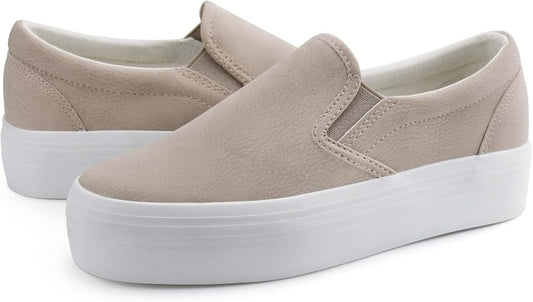 Women Slip-on Platform Loafers Casual Comfortable Loafer Shoes