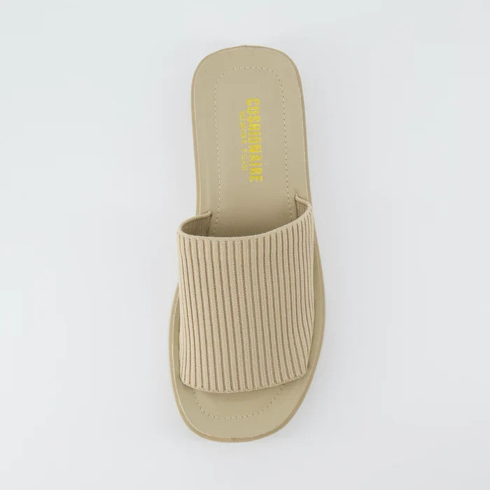 CUSHIONAIRE Pim Knit Platform Sandal TAUPE WEAVE Size 11M Brand New!