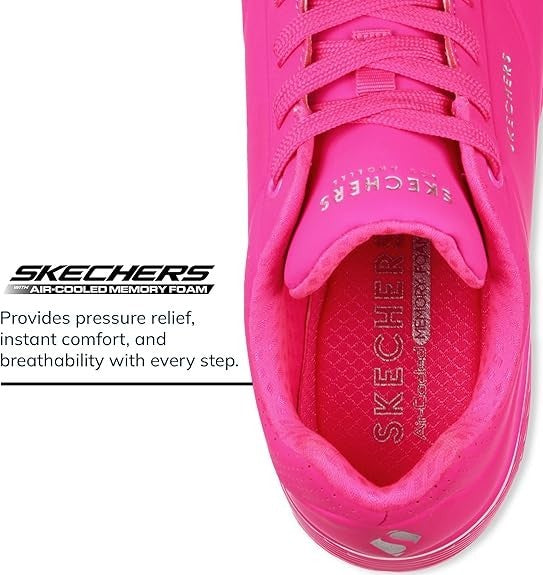 Skechers Women's Uno Night Shades Air-Cooled Sneakers Size 6