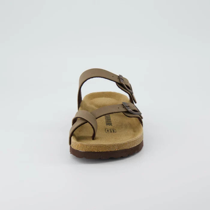 CUSHIONAIRE Luna Cork Footbed Sandal Size Brown 6W Brand New!!