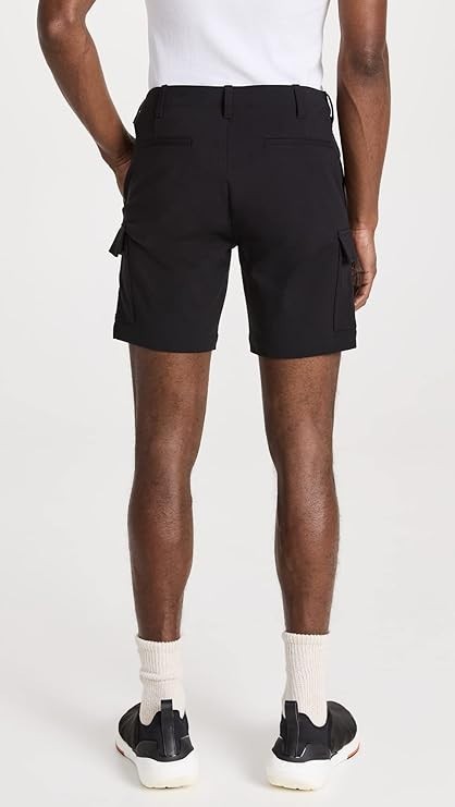 Theory Men's Zaine Car Shorts 7 Neoteri  Black Brand New!
