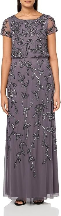 Adrianna Papell Women's Embellished Mikado Gown, 8 New with Tags!