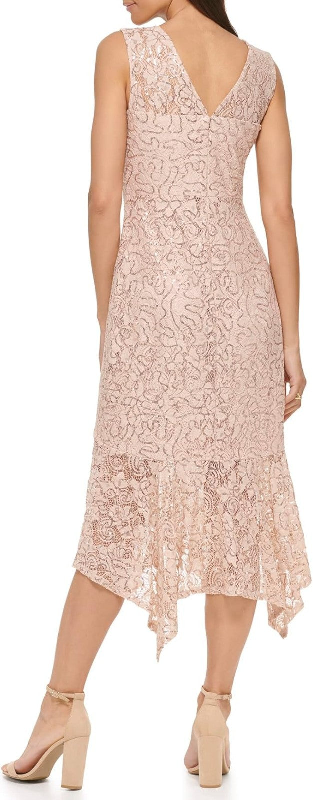 Kensie Women's Sleeveless Lace Midi Dress