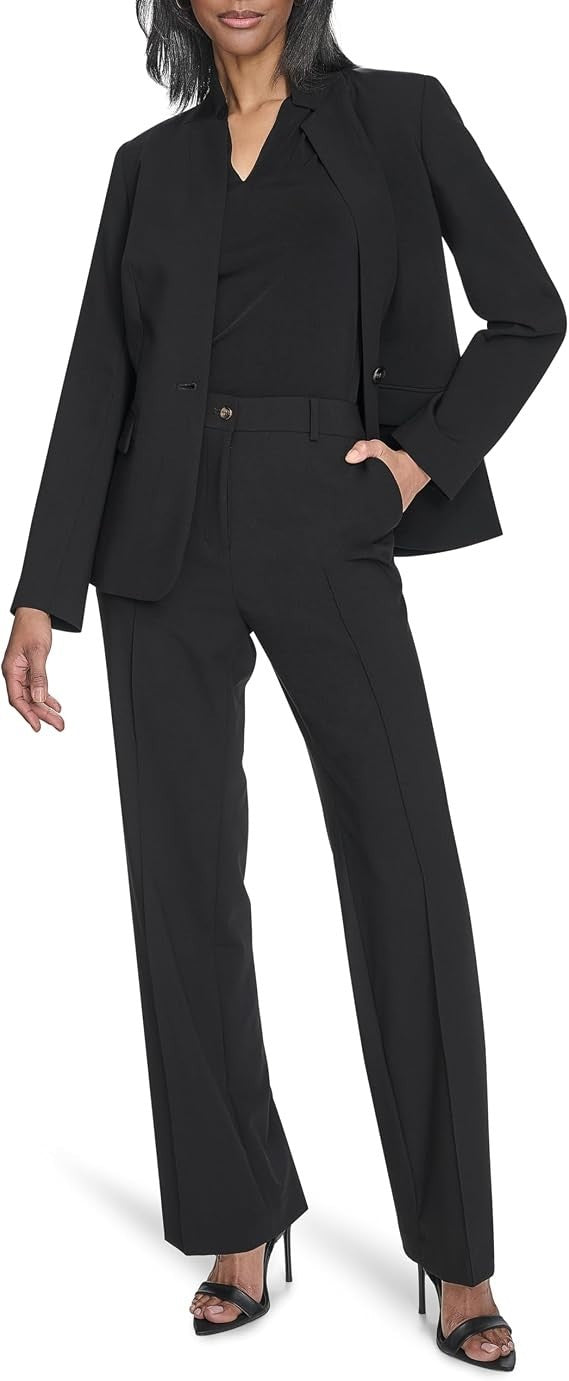 H HALSTON Women's Suits Pant, Black, 8 New with Tags!