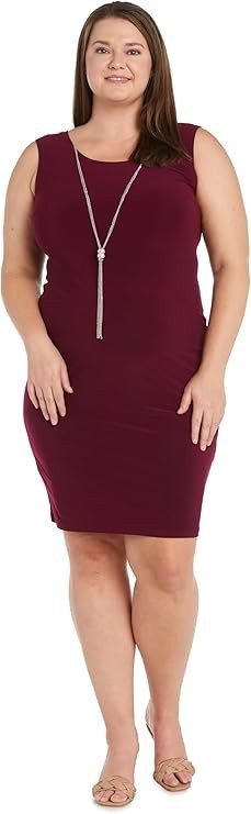 R&M Richards Women's Elegant 2-Piece Sequin Lace Jacket & Tank Sheath Dress New
