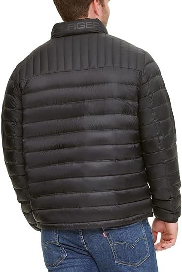 Tommy Hilfiger Men's Embroidered Logo Puffer Jacket Size 3X-Tall Brand New!