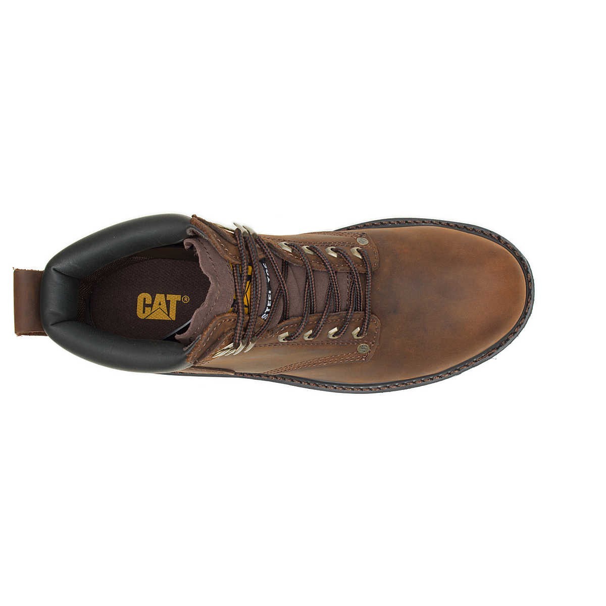 Cat Footwear Men's Second Shift Steel Toe Work Boot Dark Brown Size 13