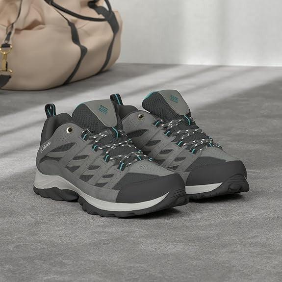 Columbia Womens Crestwood Hiking Shoe, GraphitePacific Rim, 12 New with Tags!