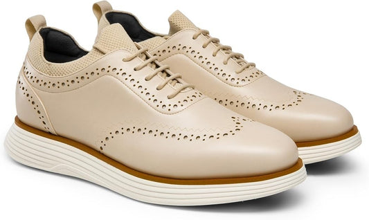 Bruno Marc Men's MaxFlex Oxford Wingtip Brogue Shoes Size 10.5 Brand New!