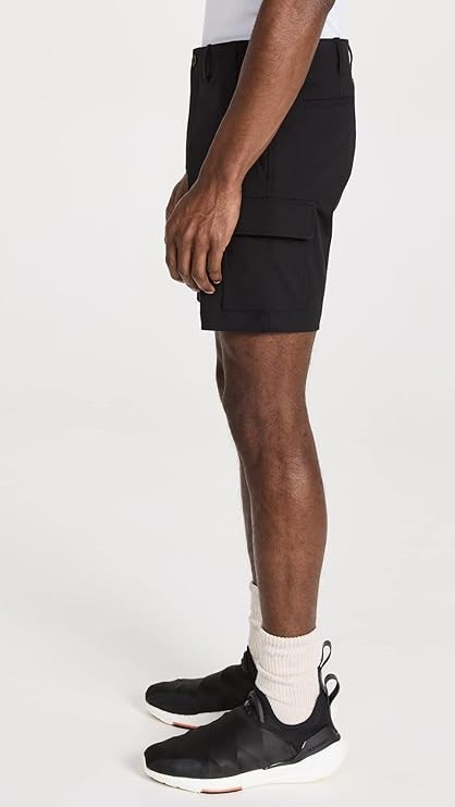 Theory Men's Zaine Car Shorts 7 Neoteri  Black Brand New!