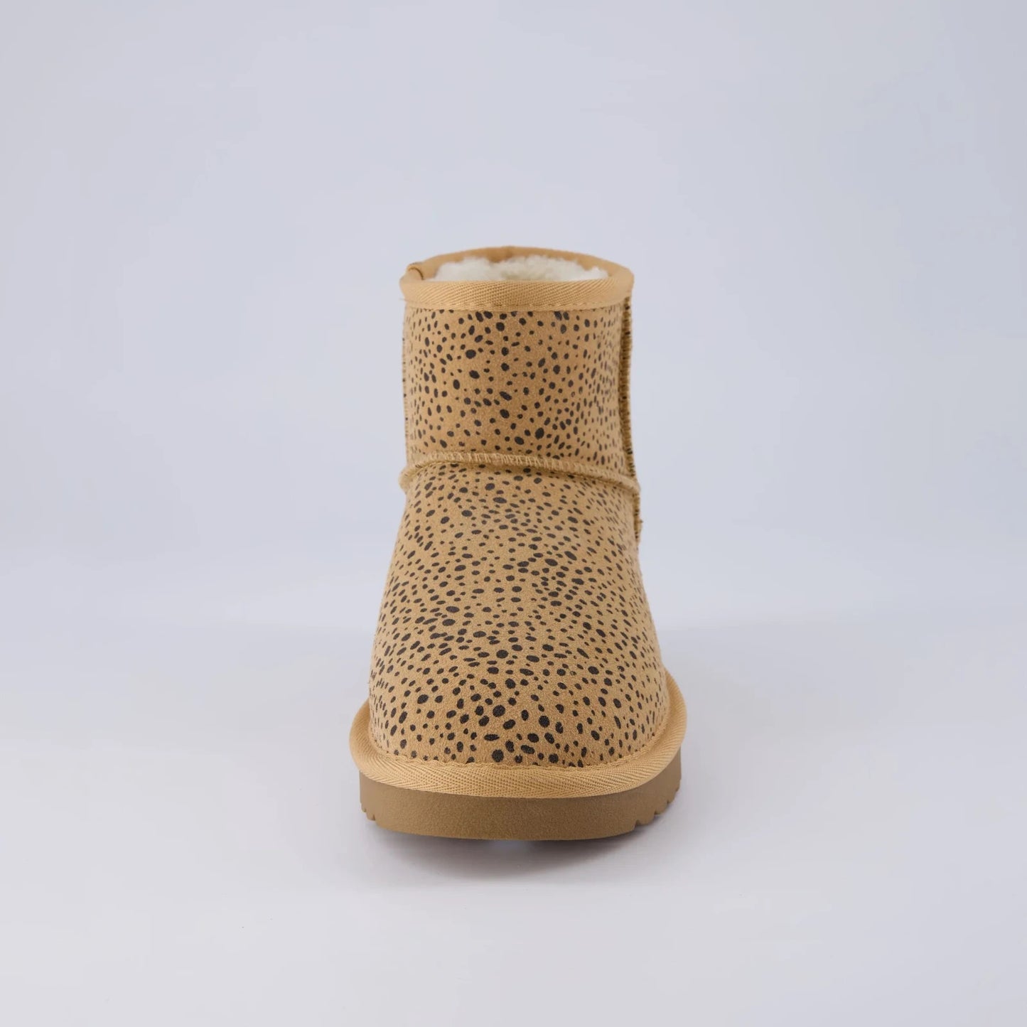 Cushionaire Hip 2 Genuine Suede Ankle Boots for Women Cheetah Size 6.5M