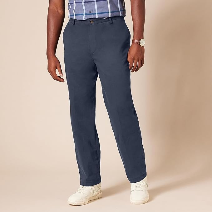 Amazon Essentials Men Classic-Fit Wrinkle-Resistant Flat-Front Chino Pant 36X34