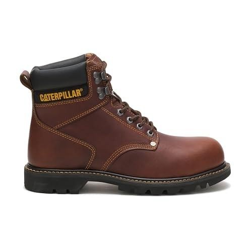 Cat Footwear Men's Second Shift Steel Toe Work Boot Dark Brown Size 13